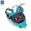 wholesale new design fashion colorful panda canvas school bag